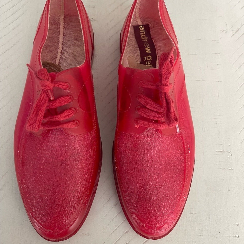 Andrew Geller Vintage Red Jelly Women's Oxfords
